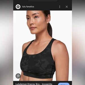 BNWT lululemon Energy Bra SZ 14